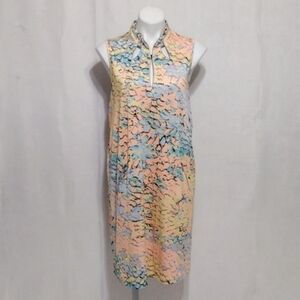 Jamie Sadock Abstract Print Sleeveless Golf Dress XL Activewear Athleisure Sport